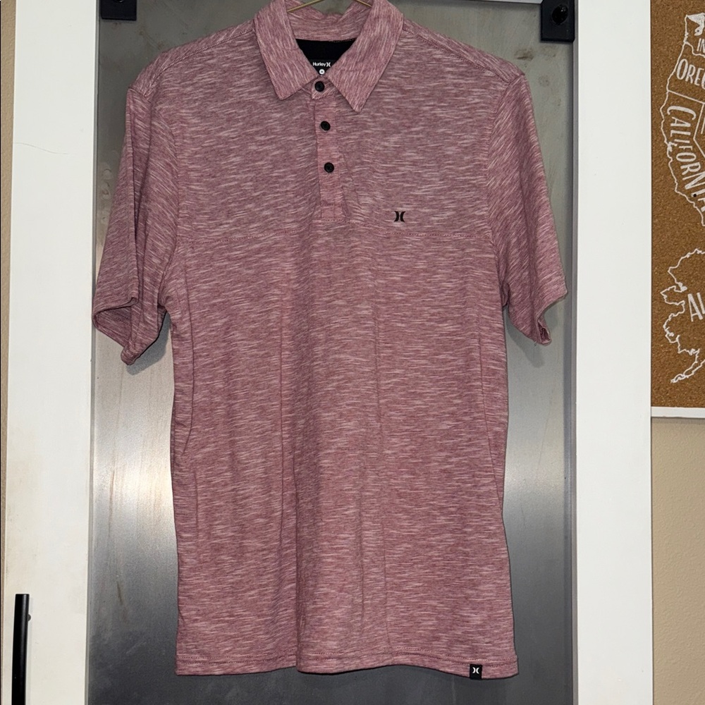 Hurley Men's Maroon Polo Shirt